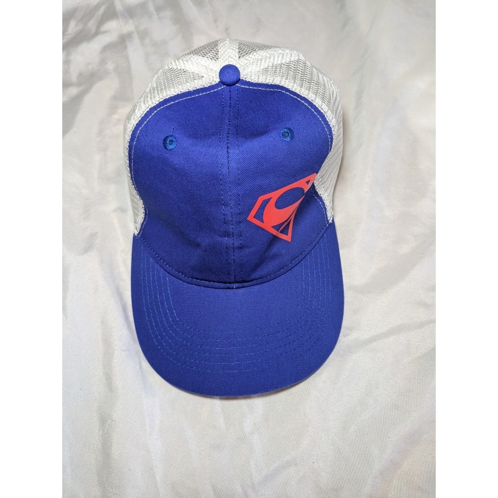 Superman Adjustable Red, White, Gray, And Blue Trucker Hat‎ One Size Fits Most